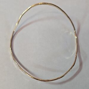 Mid Century Modernist Gold Bangle Bracelet By Gerald Still